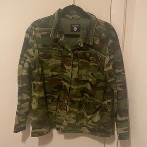 Boohoo Army Green Camo Jacket US 12